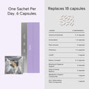 Amiu supplement packaging with usage information on a white background
