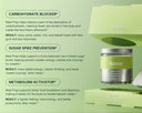 Amiu meal prep container with text on a green background